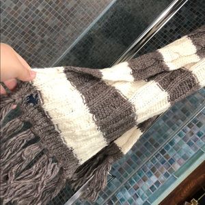 Abercrombie & Fitch fringe scarf.